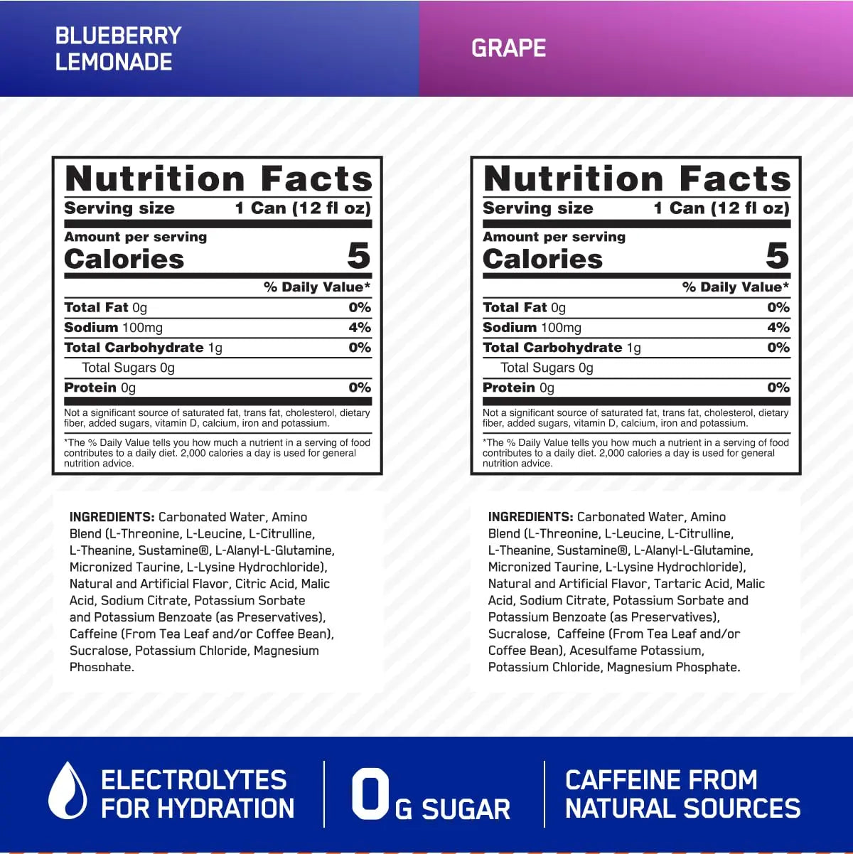 Optimum Nutrition Amino Energy Sparkling Hydration Drink, Electrolytes, Caffeine, Amino Optimum Nutrition Au supplements