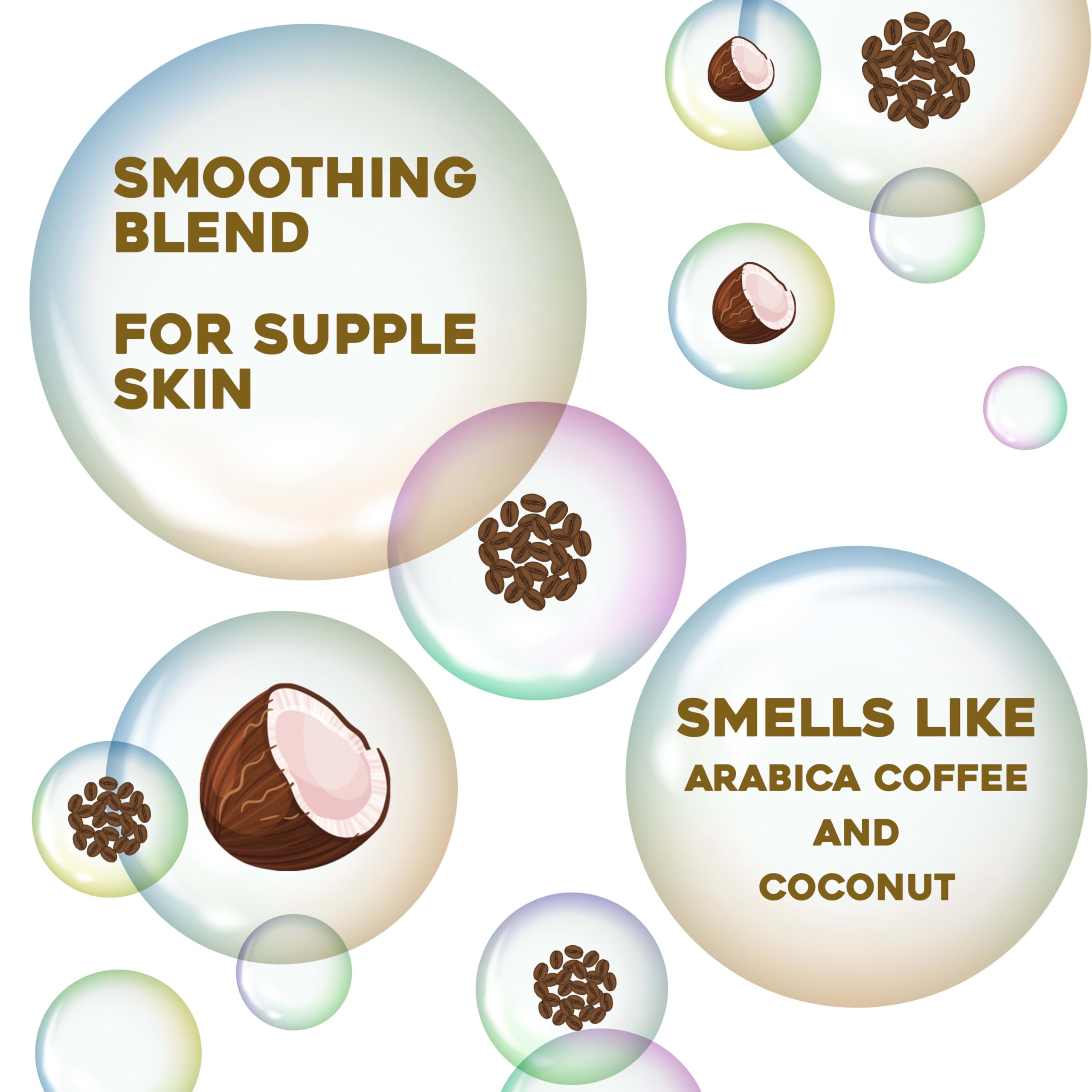 OGX Smoothing + Coconut Coffee Exfoliating Body Scrub with Arabica Coffee & Coconut Oil