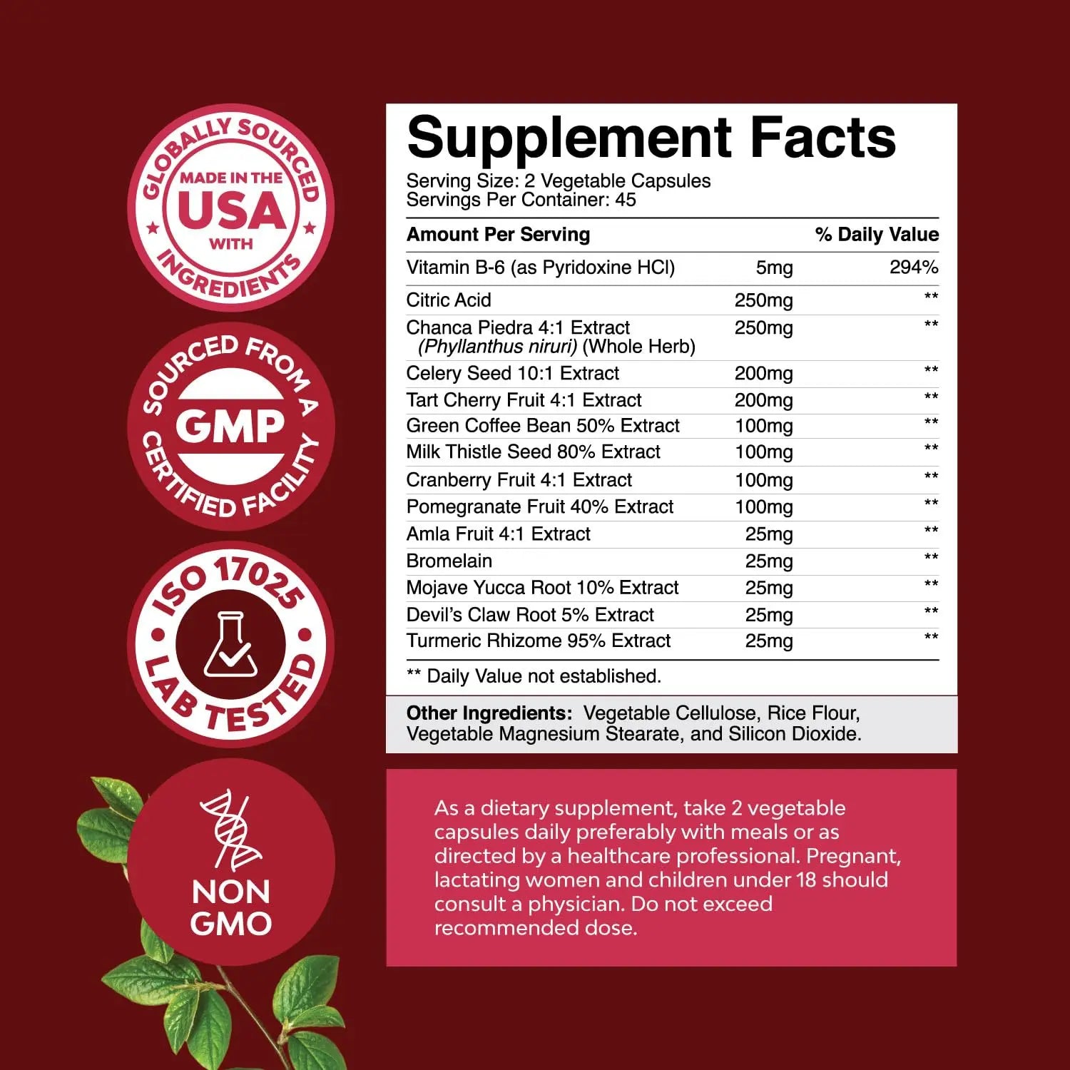 Tart Cherry Capsules for Joint Support and Kidney Cleanse - Daily Uric Acid Detox and Cleanse Natures Craft Au supplements