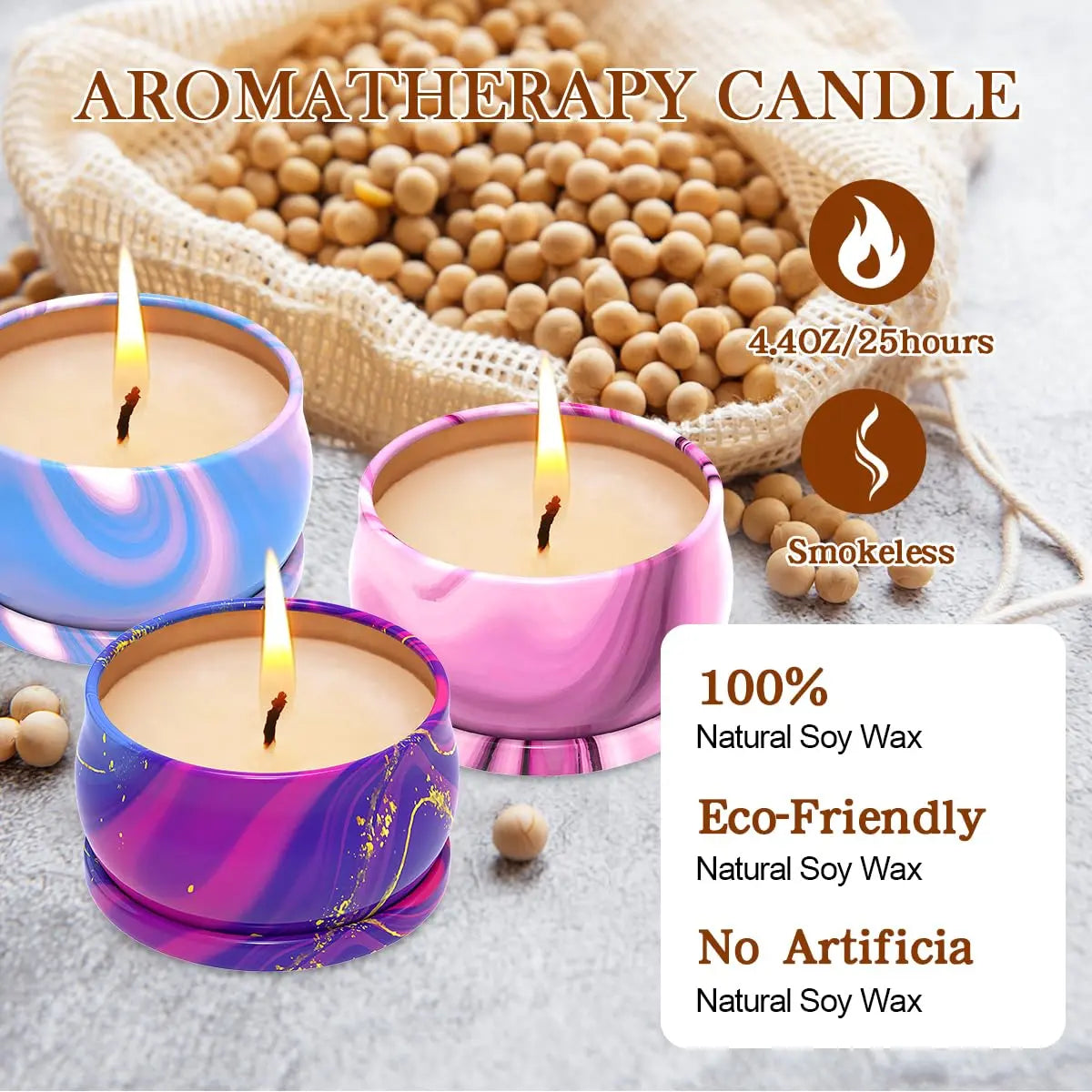 Scented Candles Set of 3, Aromatherapy Candle Set, Home Scented Candles for Winter, Holiday Weimingte Au supplements