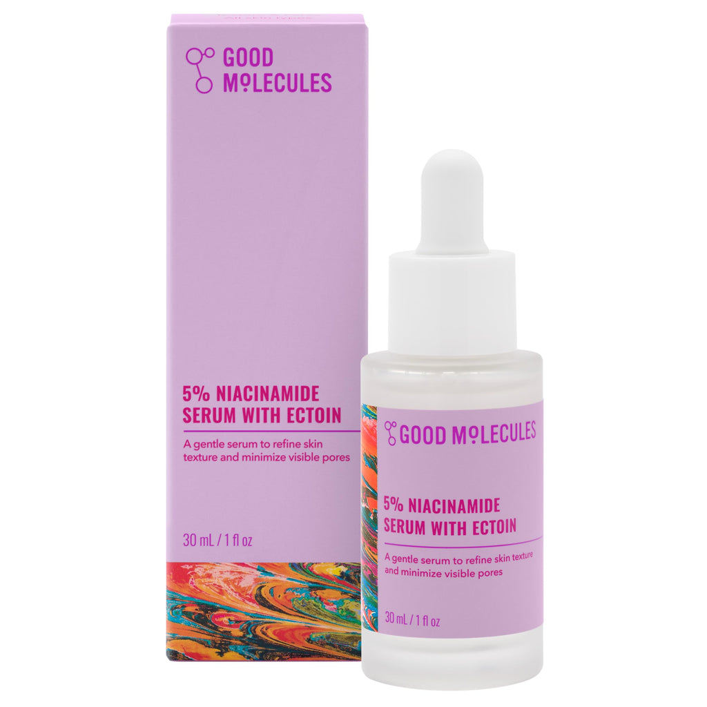 Good Molecules 5% Niacinamide Serum with Ectoin - Ultra Hydrating Serum to Target Enlarged Pores and Blemishes