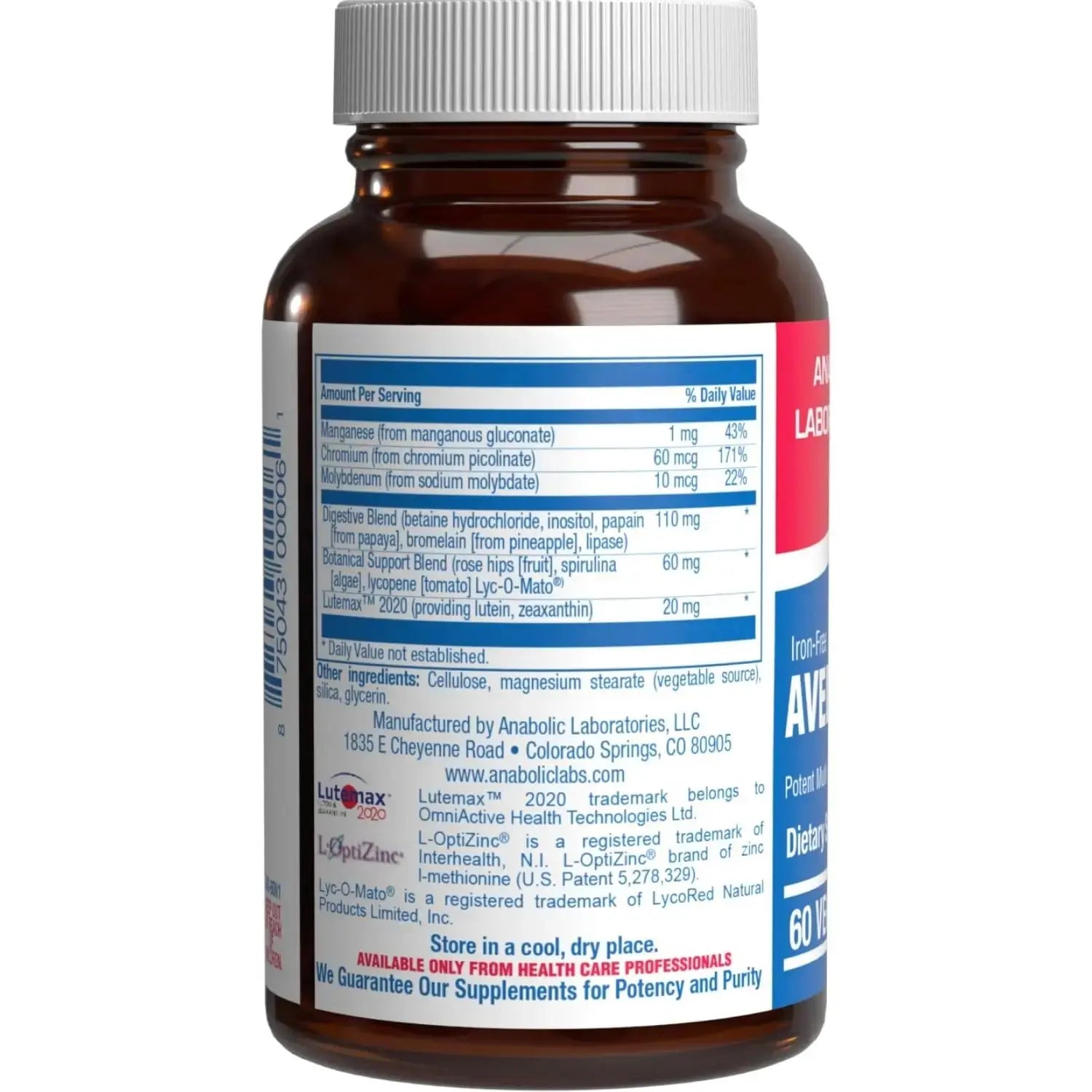 Iron Free Multivitamin for Women 50 and Over - Gentle Easy to Digest Over 50 Multivitamin for Men & Women with 30 Nutrients for Comprehensive Wellness & Immune Support Anabolic Laboratories Au supplements