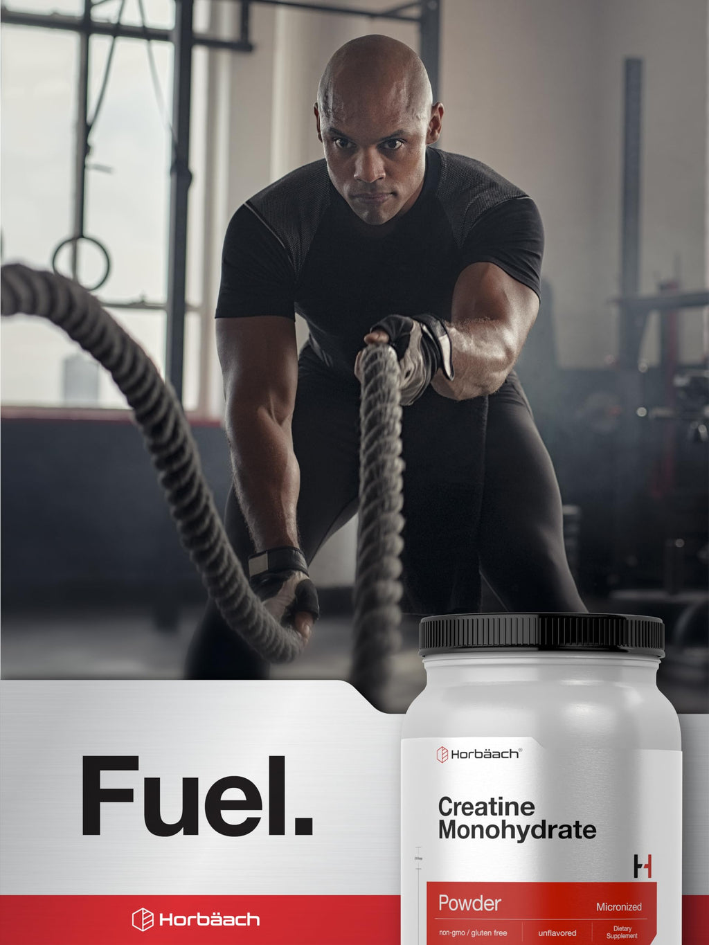 Horbäach Creatine Monohydrate Powder | 2.2lbs (35.2 oz) | Micronized and Unflavored | Vegetarian, Non-GMO, and Gluten Free Supplement Horbäach Au supplements