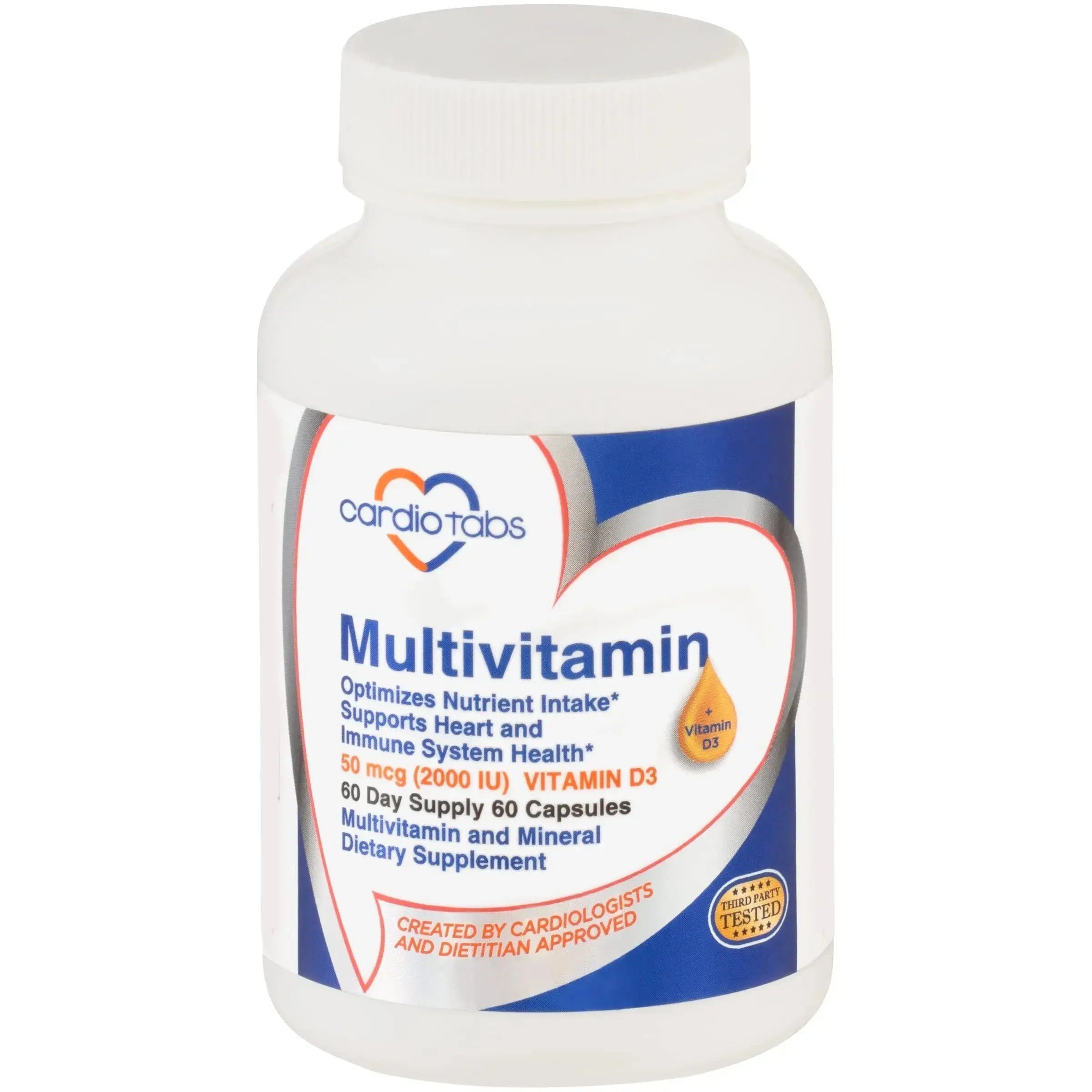 Cardiotabs Multivitamin - Heart and Immunity Supplements for Men & Women, Multivitamin for Men & Women, with Minerals B-Vitamin Complex CardioTabs Au supplements