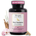 Winged Wellness Hot Momma Menopause Supplements for Women - Hormone-Free Menopause Relief Support for Hot Flashes & Night Sweats with Chaste Tree Berry, Multivitamins & Shatavari - 60 Vegan Capsules Winged Wellness Au supplements