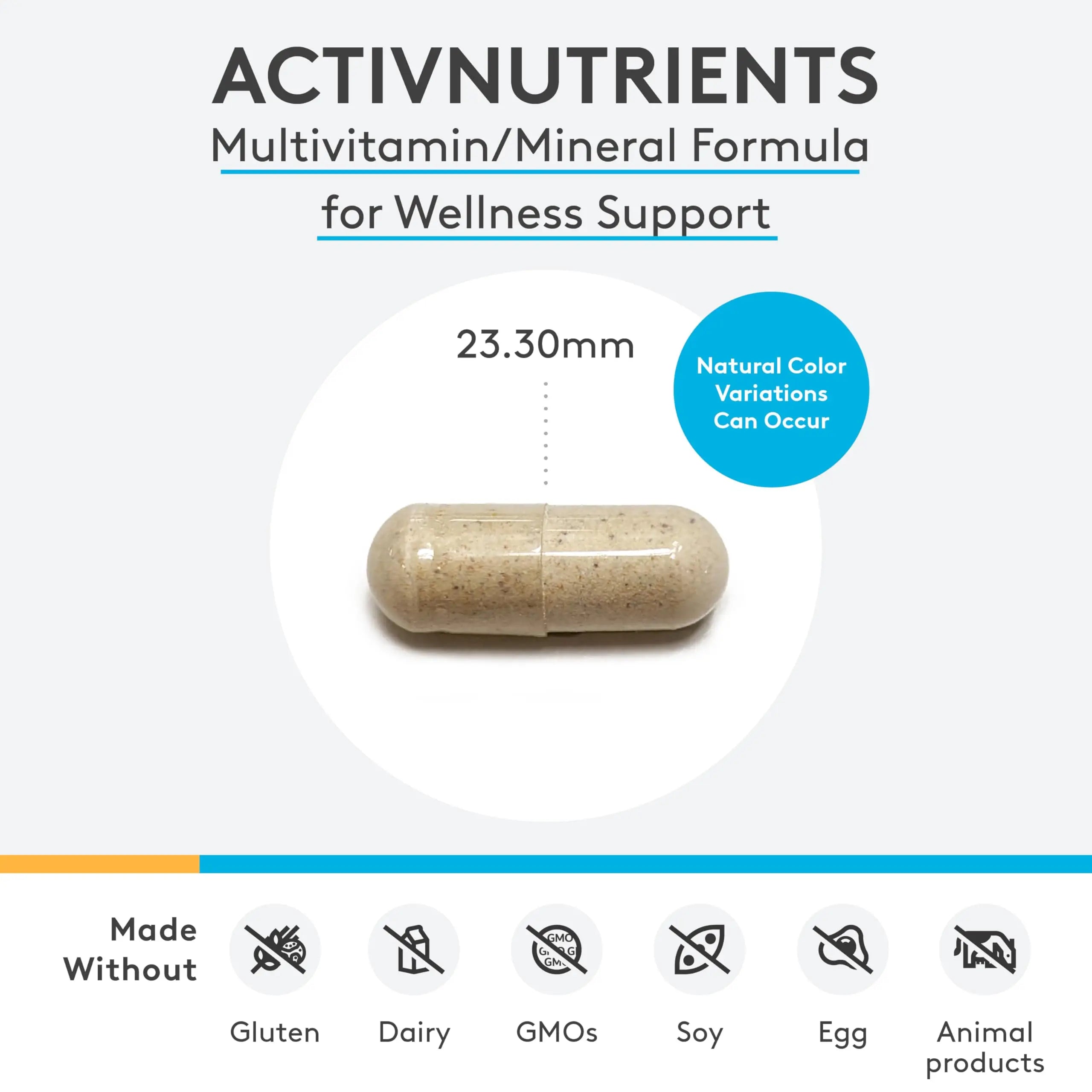 XYMOGEN ActivNutrients with Iron and Copper - Multivitamin Multimineral for Wellness, Immune, Energy and Mood Support XYMOGEN Au supplements