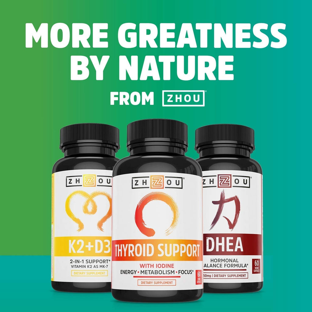 Zhou DIM Active - DIM Supplement, Hormone Balance for Women & Men, Hormonal Support with 250mg Diindolylmethane - 60 Vegan Capsules ZHOU Au supplements