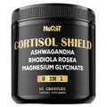 8in1 Cortisol Shield - Ashwagandha and Magnesium, Rhodiola Rosea, Lions Mane, Sea Moss, Turmeric, St Jonh's Wort - Mind& Mood Balance, Rest Well, Support Immume - 60 Capsules NUQIIT Au supplements