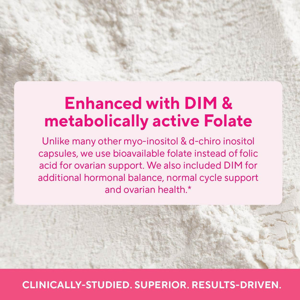 Premium Ovarian Health Support Supplement – Hormone Balance, Ovulation & Cycle Regularity - Myo-Inositol & D-Chiro Inositol Supplement for Women – 40:1 Inositol Ratio With Folate & DIM – 90 Capsules Sunergetic Au supplements