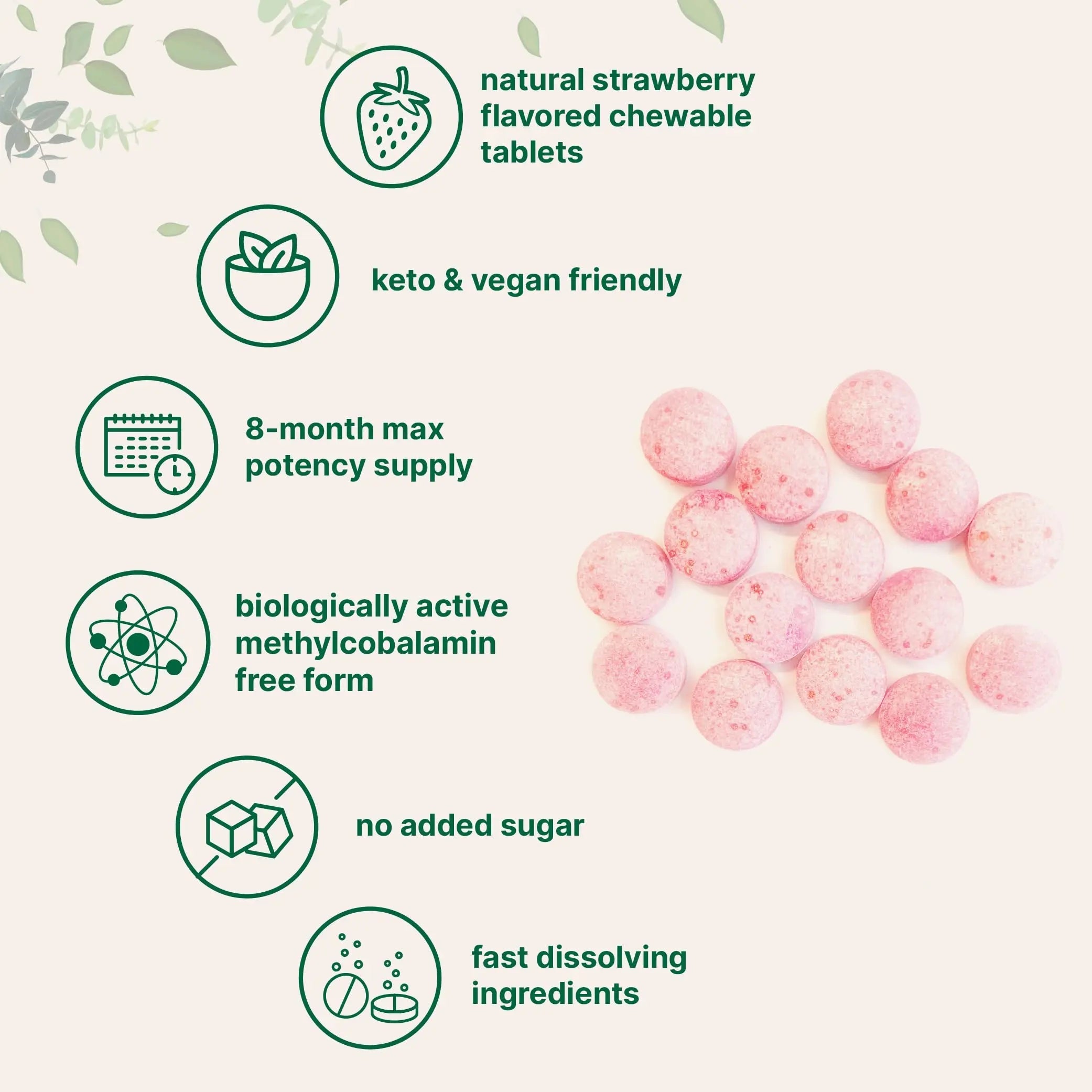 Micro Ingredients Vitamin B12 5000mcg | Methyl B12 Active Form – 240 Chewable Micro Ingredients Au supplements