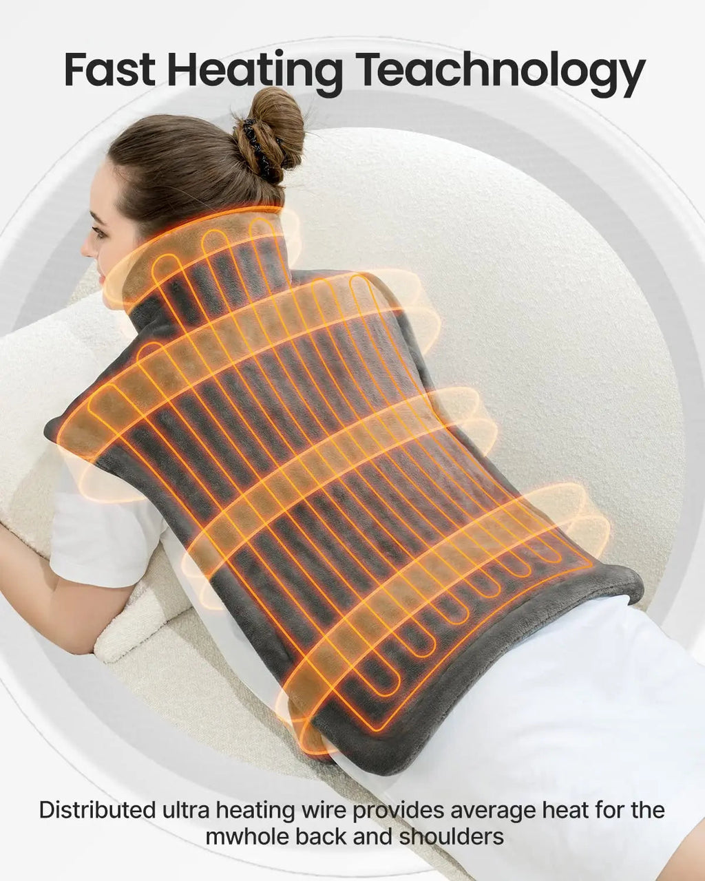 RENPHO Weighted Heating Pad for Back Pain Relief, FSA HSA Eligible, Electric Heat Pads RENPHO Au supplements