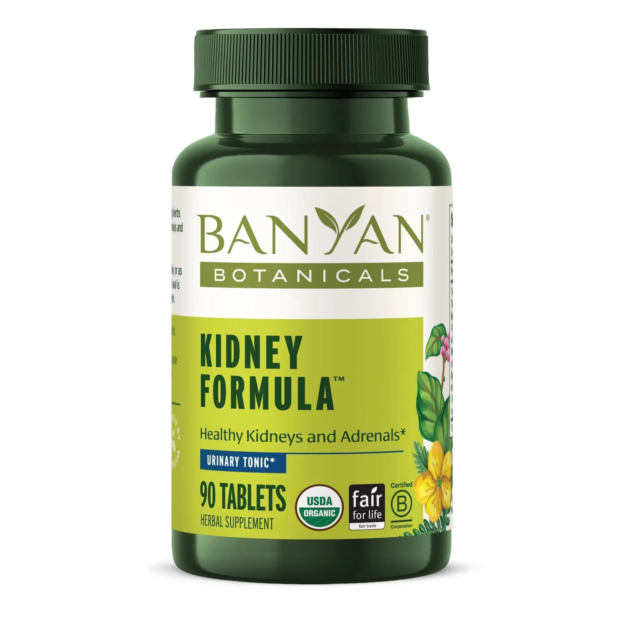 Banyan Botanicals Organic Kidney Formula–Urinary Tract Support & Detox Supplement–Gokshura & Punarnava for Fluid Balance & Systemic Cleansing–Cooling Genitourinary Tonic-90 Tablets-USDA Organic Banyan Botanicals Au supplements
