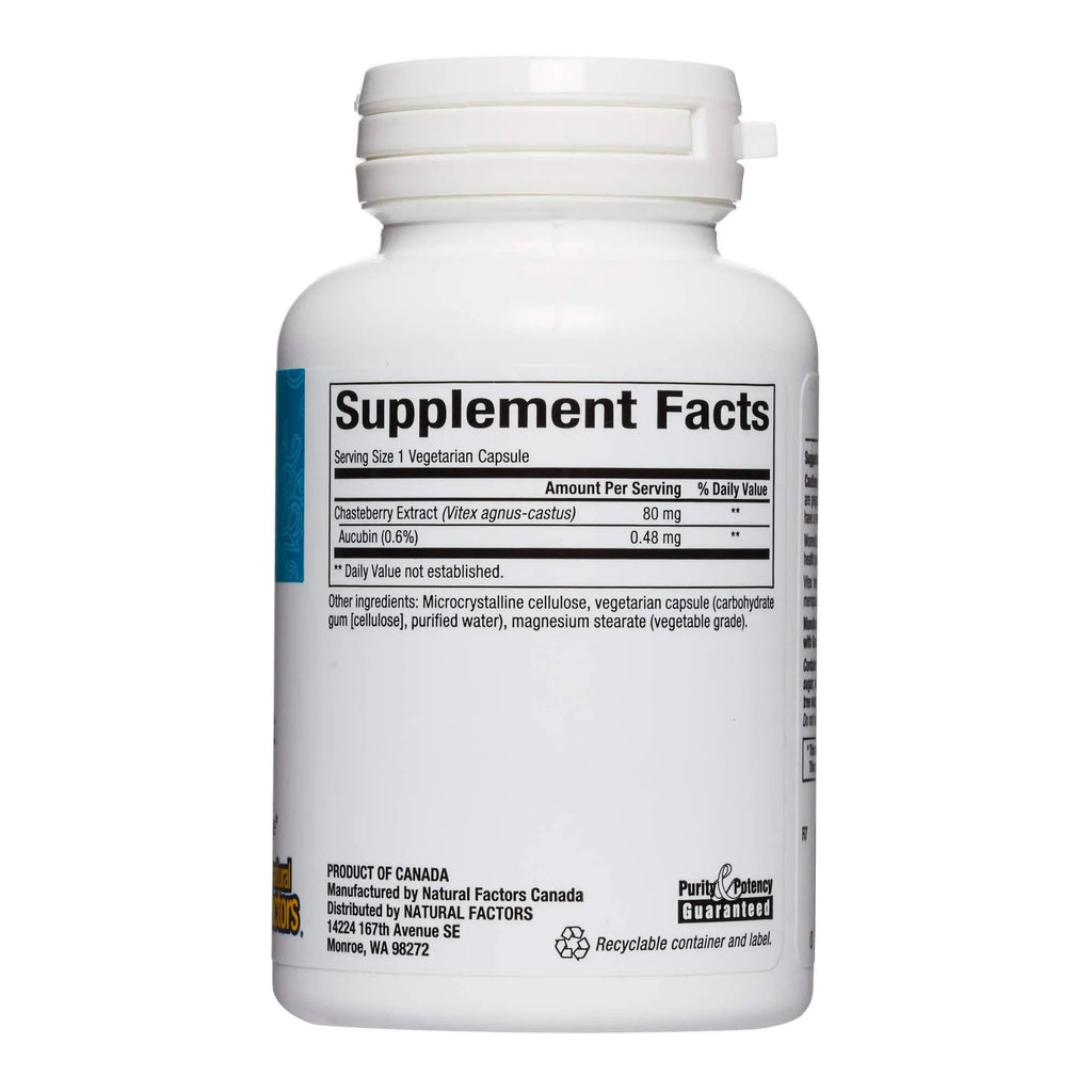 WomenSense by Natural Factors, Vitex Chasteberry Extract, Helps Sooth Symptoms of PMS and Menopause Natural Factors Au supplements