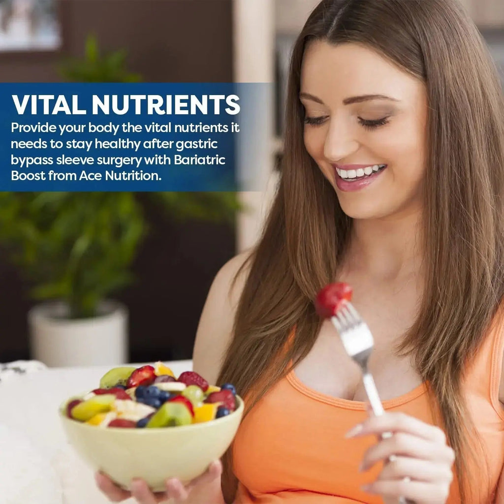 Bariatric Boost One-A-Day Multivitamin 90 Day Supply with 45mg Iron Post Gastric Bypass Sleeve Surgery | Non-GMO, Gluten Free, Bariatric Multivitamin Made in USA | ACE NUTRITION Au supplements
