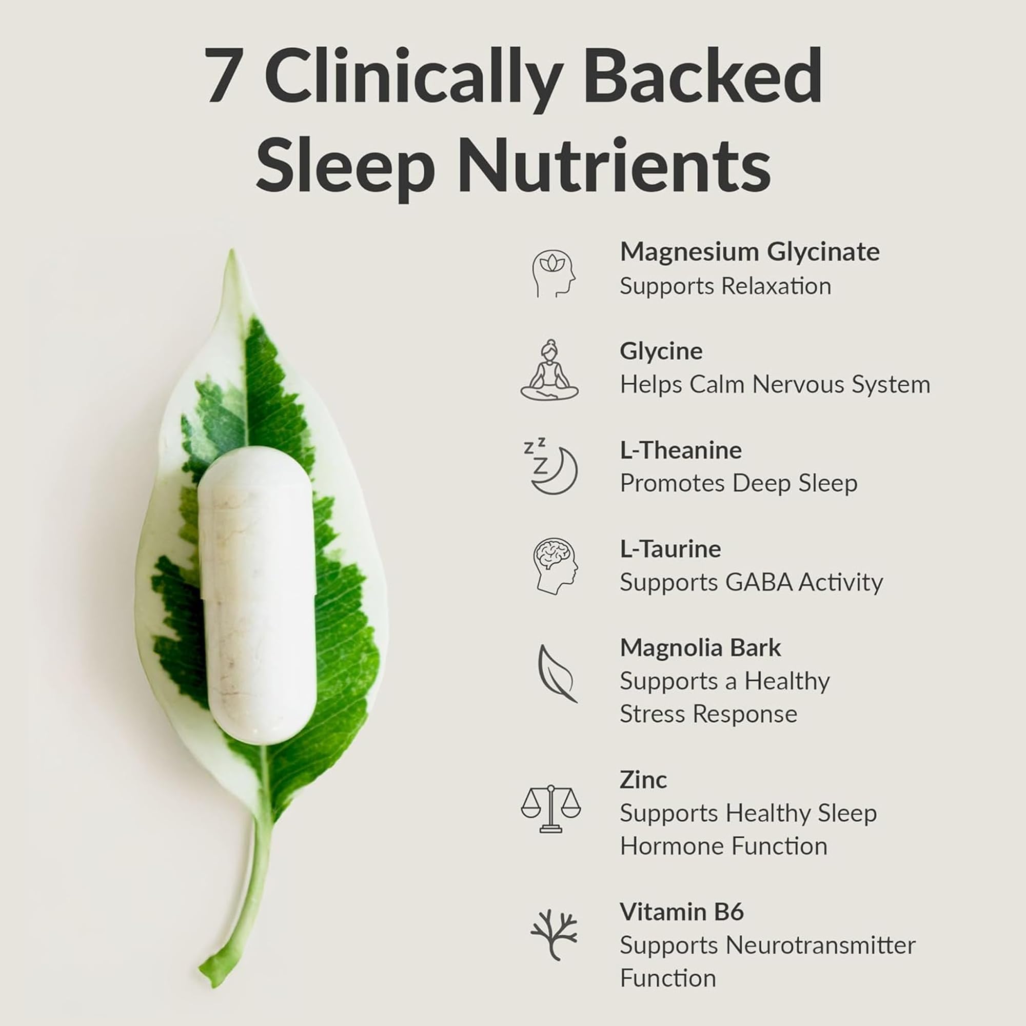 BIOptimizers Sleep Breakthrough Capsules - Natural Support Supplement | Calming Relief Aid for Adults