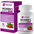 OMOGS Women's Probiotic, with Cranberry Extract, Organic Prebiotics & Vitamin C, 90 Billion CFUs,18 Strains, Help for Boost Immune, Digestive, Gut Health & Women's Health