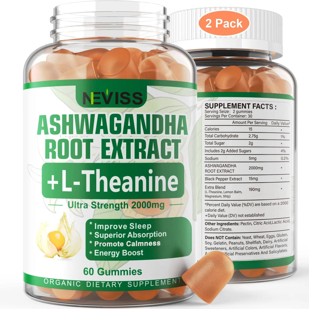 NEVISS Ashwagandha Gummies 2000mg, Feel Refreshed, Plus Proprietary Blend NEVISS Au supplements