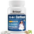 Bvlaue Cortisol Supplements for Women & Men - 15-in-1 Cortisol Reducer Manager Lower w/Ashwagandha,Magnesium,L-Theanine/Saffron Vitamin B6 & B12,60 Vegan CT for Stress Relief Sleep,Mood,Non-GMO Bvlaue Au supplements