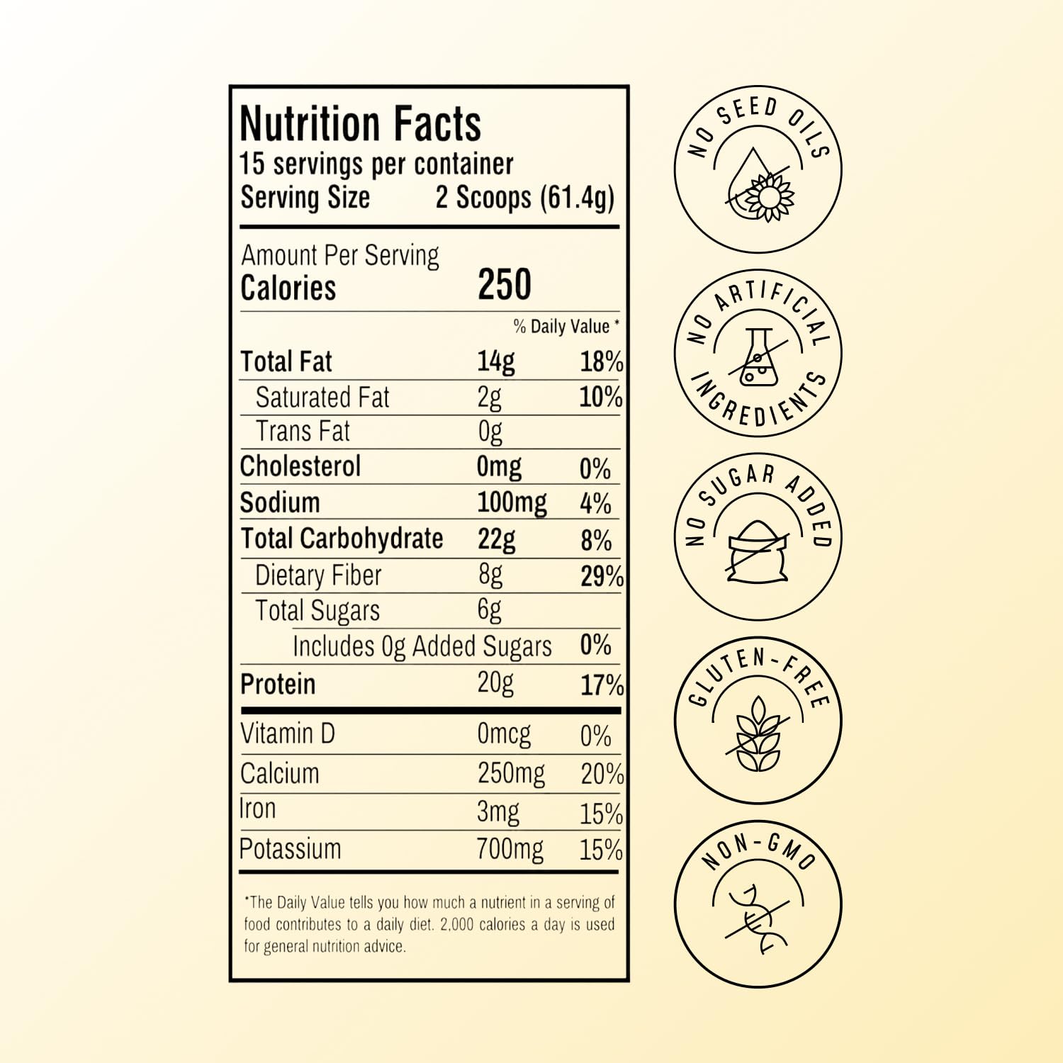 FlavCity Vegan Almond Protein Shake Powder, Vanilla Cream + Reishi & Cordyceps Mushrooms - Focus, Skin, Hair & Joint Support - Organic Fruit All in One Smoothie On-the-Go, 20 Servings