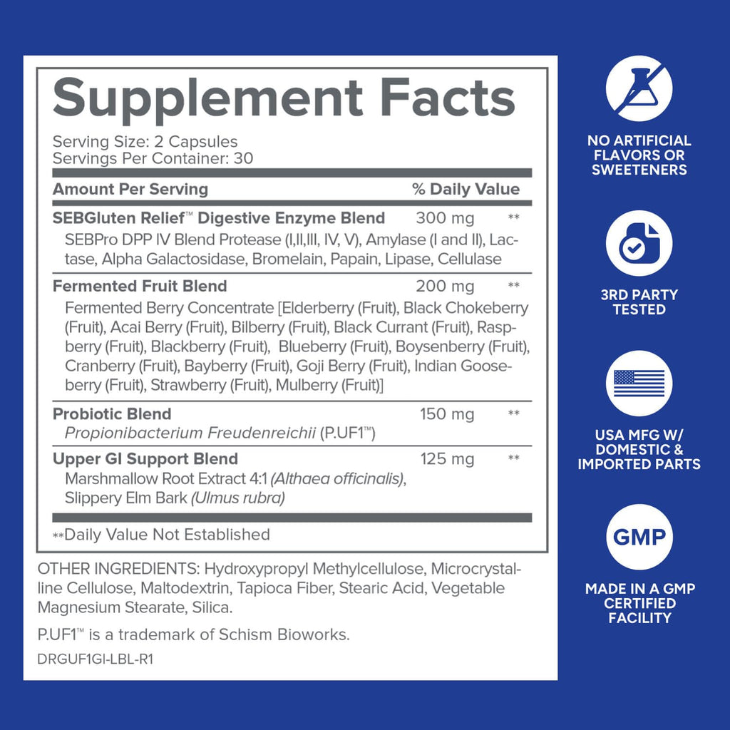 Gundry MD GI Advantage Gut Supplement with Probiotics, Digestive Enzymes, and Superfruit Extracts for Strong Metabolism, Energy, Digestion,