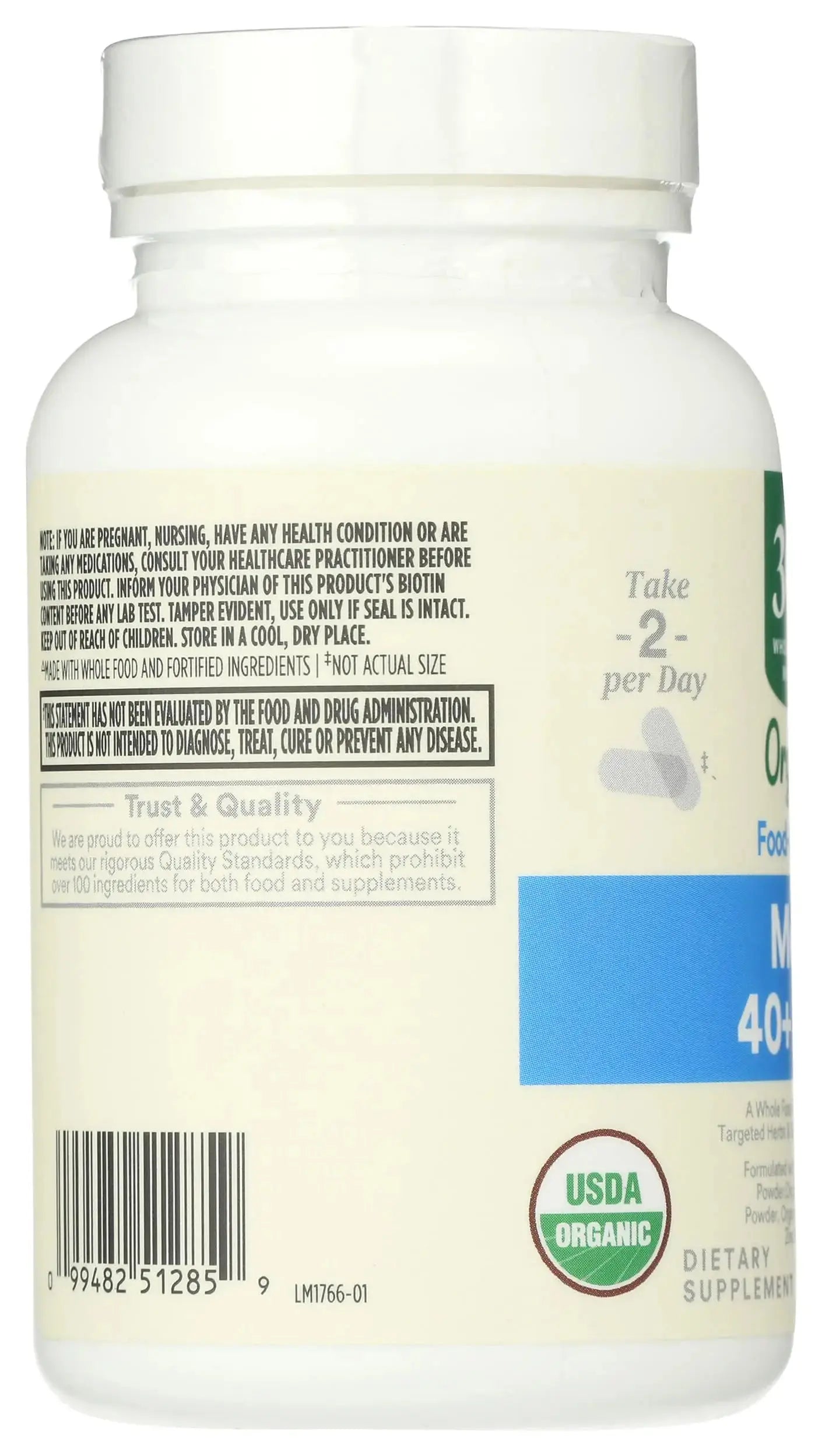 365 by Whole Foods Market, Vitamin Multi Mens Food Cultured 40 Plus, 60 Count 365 by Whole Foods Market Au supplements