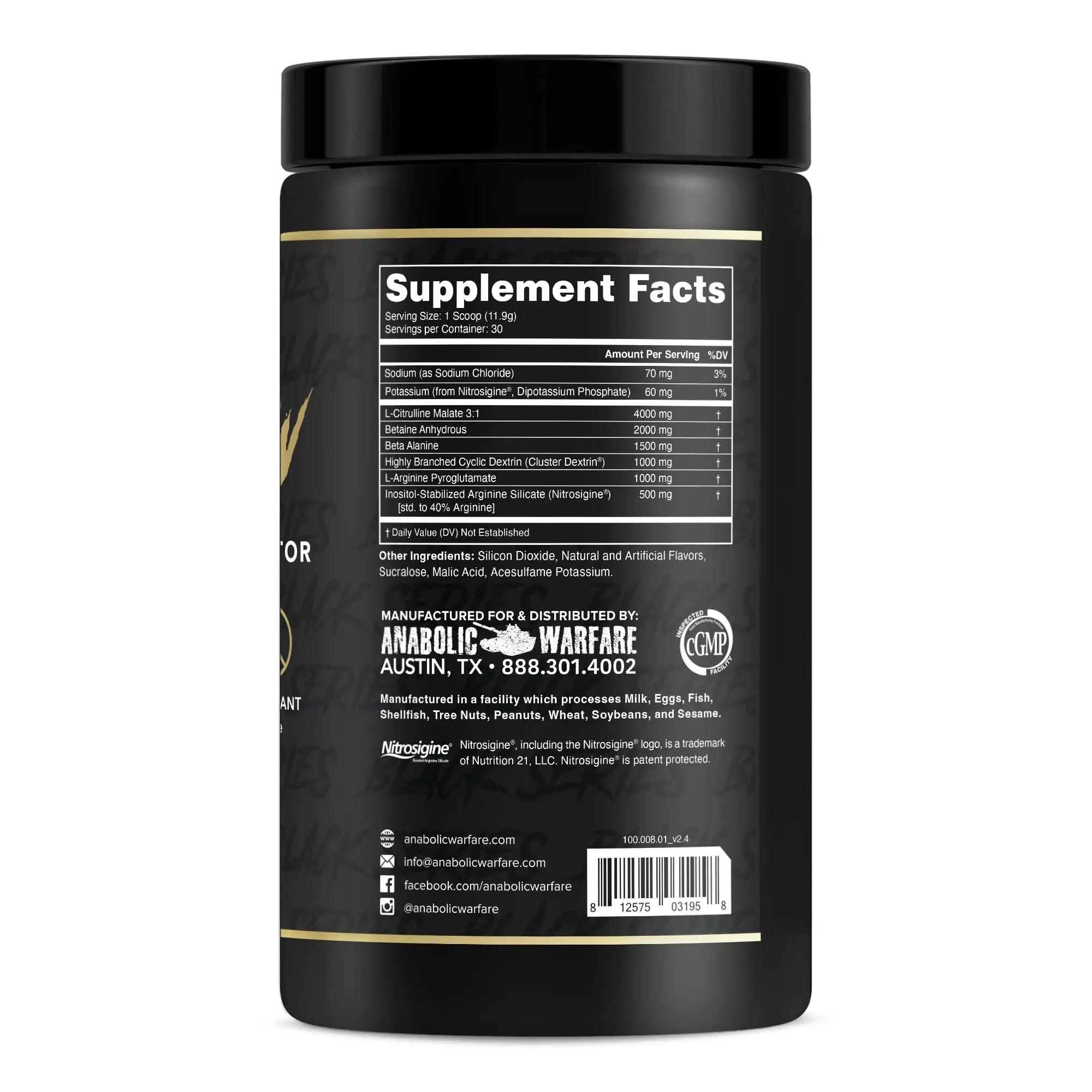 Anabolic Warfare Pump-N-Grow Muscle Pump Supplement Caffeine Free Pre Workout Anabolic Warfare Au supplements