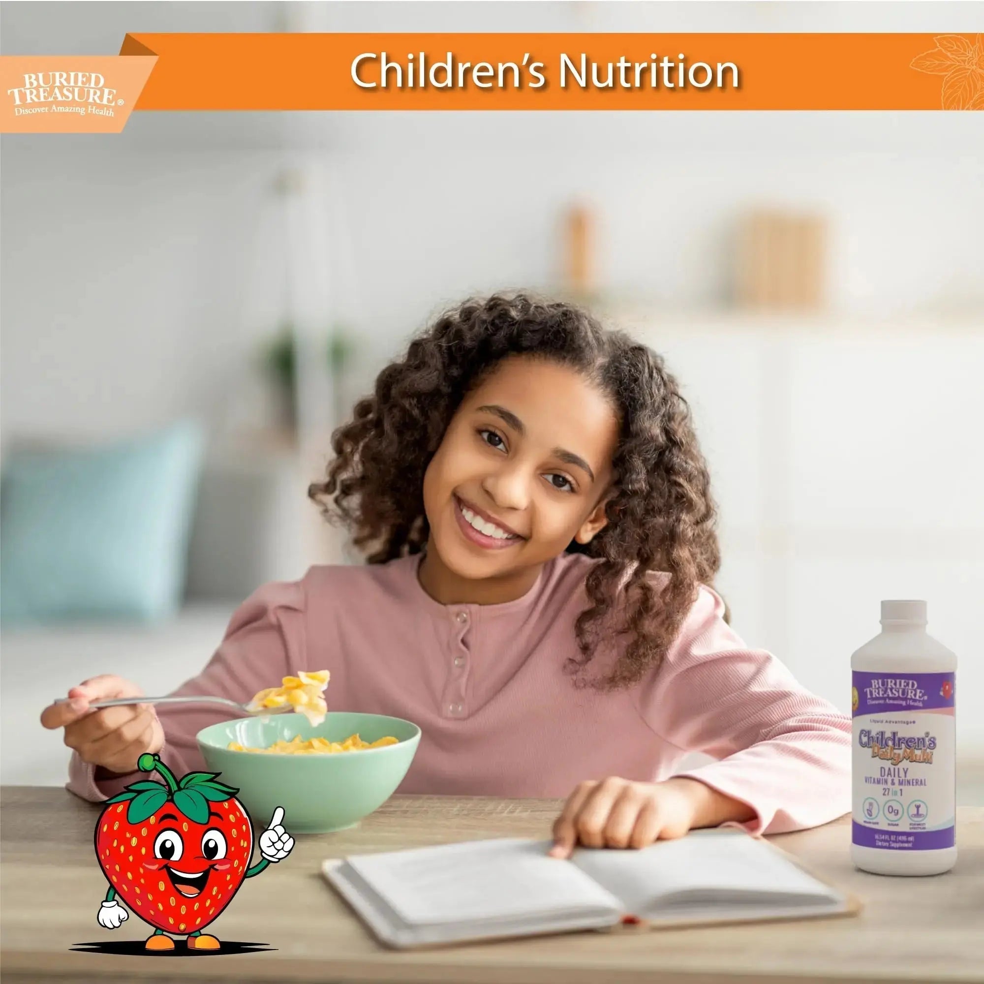 Buried Treasure Children's Daily Multi Liquid Multivitamin & Minerals Nutritional Dietary Vegan Supplement for Kids No Artificial Ingredients Buried Treasure Au supplements