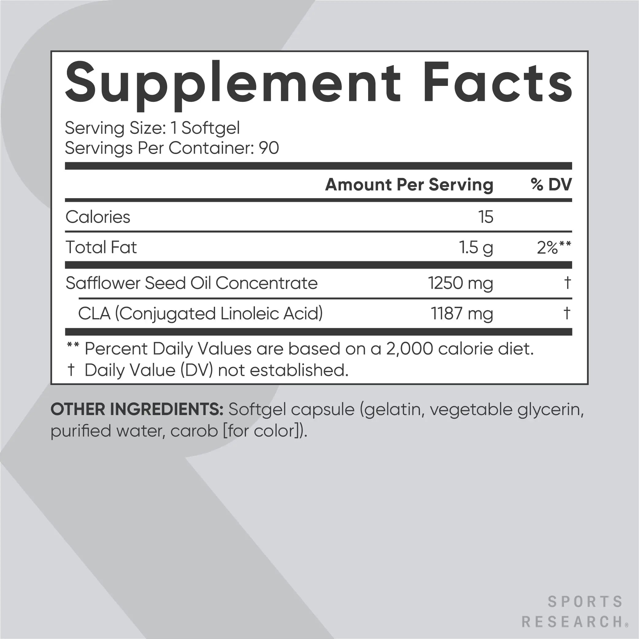 Sports Research CLA - 1250mg with Active Conjugated Linoleic Acid for Men and Women Sports Research Au supplements