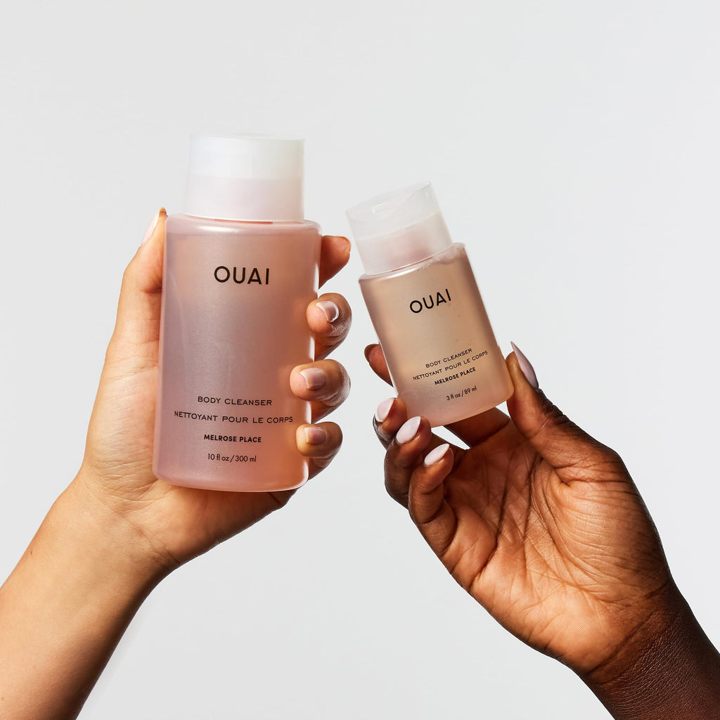 OUAI Body Cleanser Travel Size, Melrose Place - Foaming Body Wash with Jojoba Oil & Rosehip Oil to Hydrate, Balance & Soften Skin - Paraben, Phthalate, Sulfate Free Skin Care Products (3 Fl Oz) OUAI Au supplements