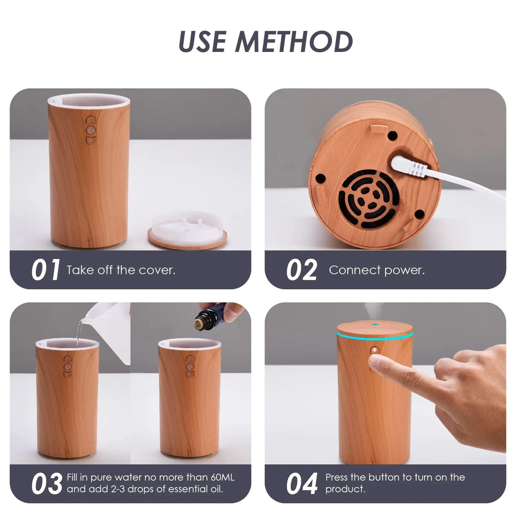 Car Diffuser, USB Essential Oil Diffuser Ultrasonic Car Humidifier Aromatherapy Diffusers hcjylly Au supplements