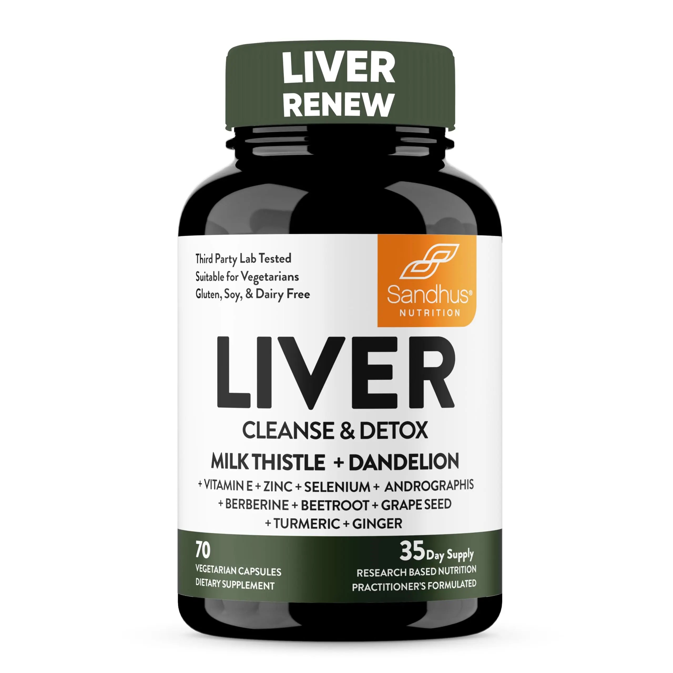 Sandhu's Liver Renew Cleanse Detox, Repair & Support |70 Capsules| 1 Month+ Supply Sandhu's Au supplements