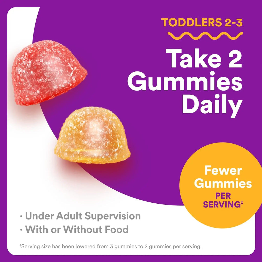 SmartyPants Toddler Multivitamin Gummies - Improved Formula: Omega 3 (DHA/EPA), Vitamins D3, C, Vitamin B12, B6, A, K & Zinc SmartyPants Au supplements