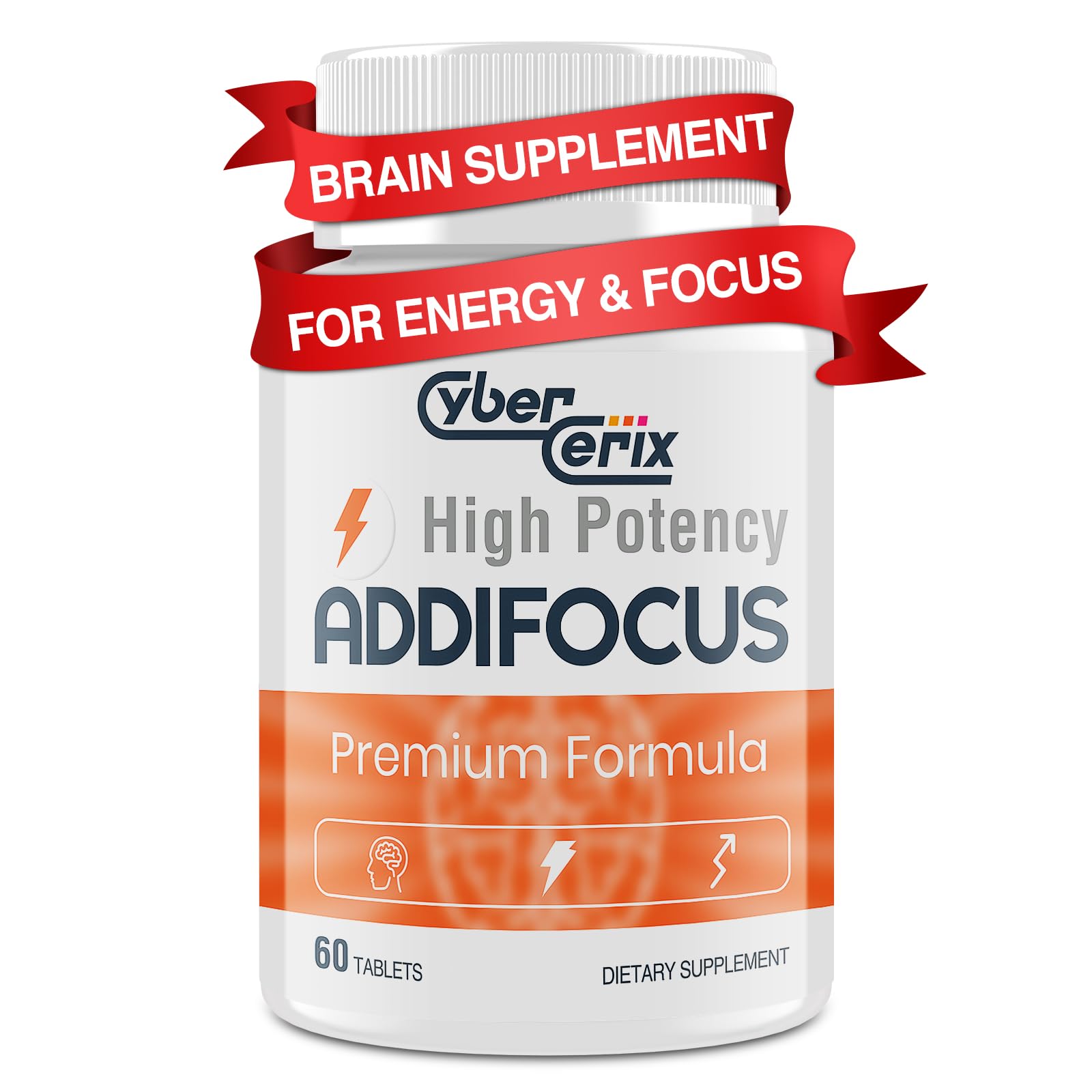 17-in-1  Supplement for Memory and Focus - Supplement for Concentration, Clarity, Energy & Focus - Natural Caffeine Blend with Vitamins, Amino Acids & Herbal Extracts - 60 Tablets