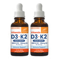 Sandhu's Vitamin D3 K2 Drops for Adults | 5000 IU D3 Liquid, 120mcg K2 Supplement 1 Fl Oz (Pack of 2) | D3K2 Supports Superior Absorption