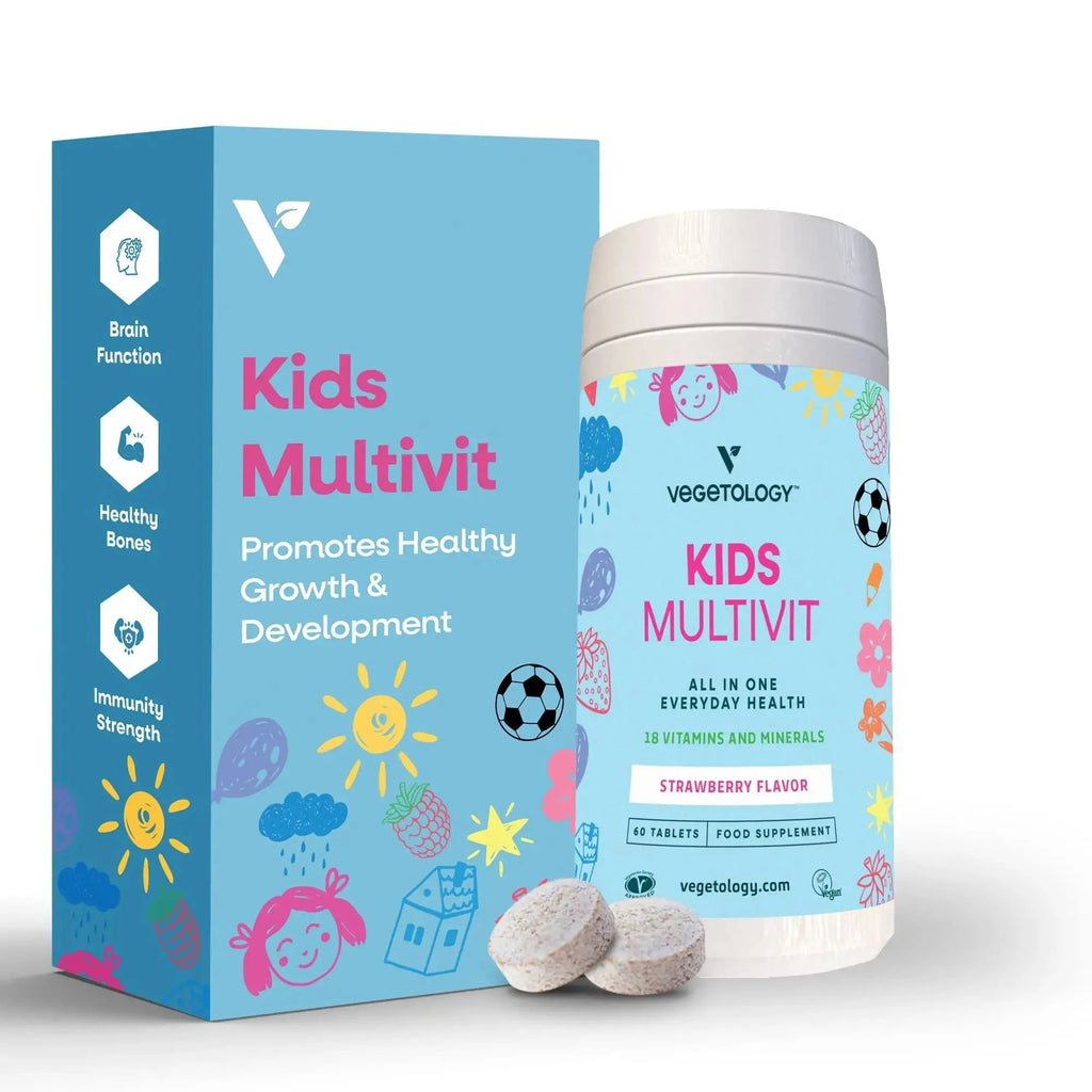 VEGETOLOGY Kids MultiVitamin Supplement, Vegan Chewable Multivitamin for Immune Support, Energy, & Growth, 18 Essential Vitamins & Minerals VEGETOLOGY Au supplements