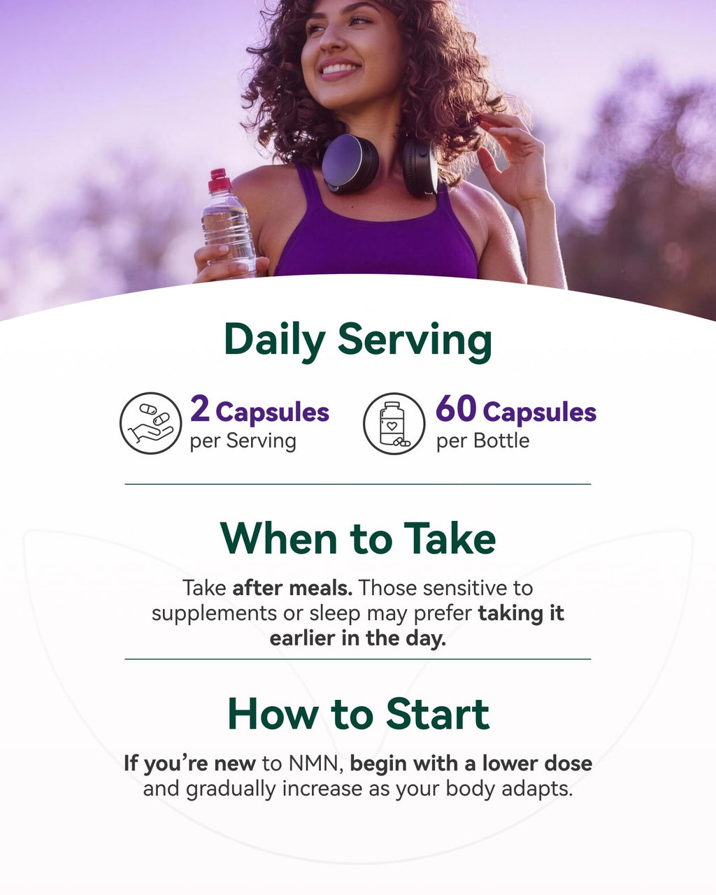 Inner Brightness NMN Supplement 500mg, 99.9% High Purity, Supports NAD+ Levels & Cellular Energy, 5-in-1 Formula with Resveratrol & Astaxanthin, Non-GMO, Gluten-Free, 60 Capsules Inner Brightness Au supplements