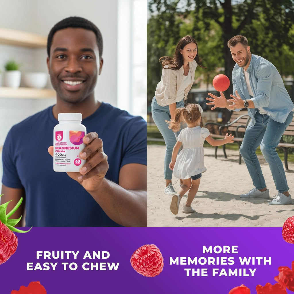 DR. MORITZ Magnesium Citrate Gummies Sugar-Free - Calm Magnesium Gummies Supplement for Children, Sugar -Supports Cardiovascular Health