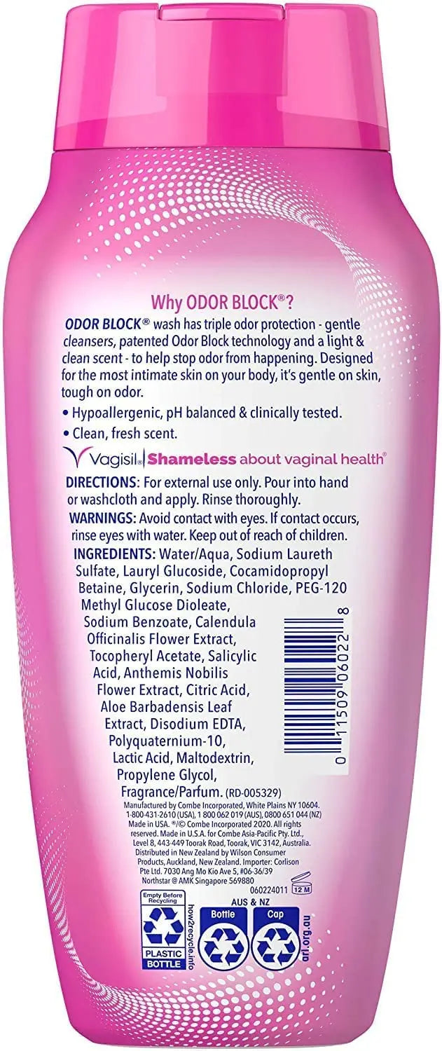 Vagisil Odor Block Daily Intimate Vaginal Wash 12 oz (Pack of 2) Vagisil Au supplements