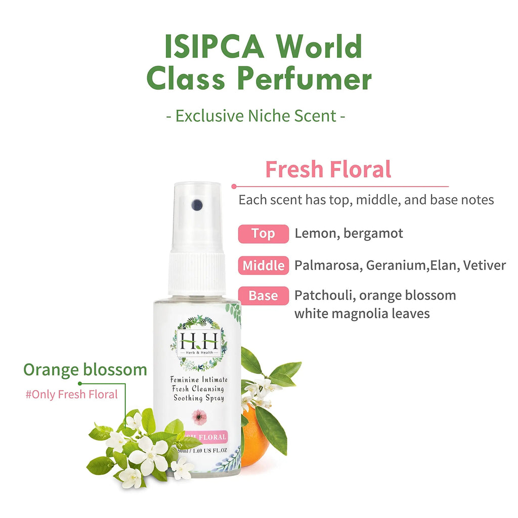 HH Herb&Health Feminine Deodorant Spray - Natural Essential Oil Intimate Soothing Mist - Floral HH Herb & Health Au supplements