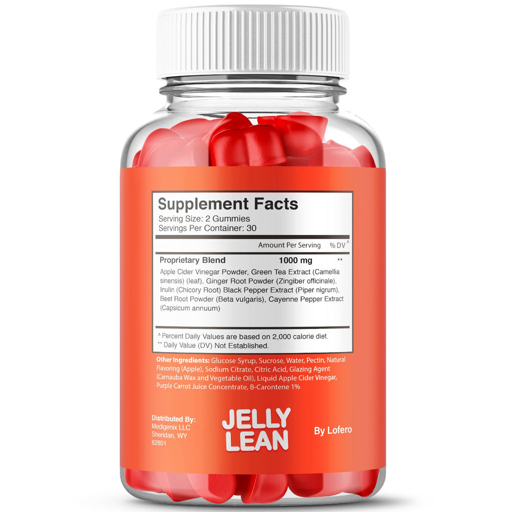 (2 Pack) Jelly Lean Gummies, JellyLean Gummys Loss Support Formula, Premium All-Natural Ingredients Advanced Maximum Strength for Overall Health & Wellness Supplement