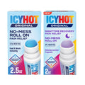 Icy Hot Original (2.5 oz.) & Nighttime Recovery (2 oz.) Pain Relief No-Mess Roll-On Applicator, Fast-Acting Pain Relief, Contrast Therapy for Backaches, Joints, Muscle Strains and Arthritis Icy Hot Au supplements