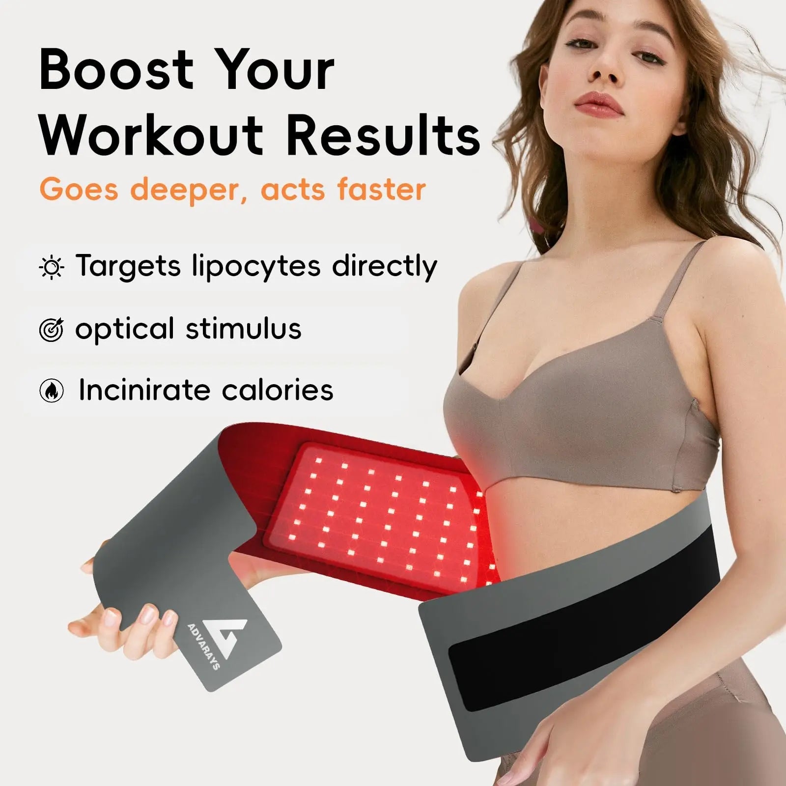 Red Light Therapy Infrared Belt: Pain Relief Body Pad 100 LEDs Red Light Therapy Belt ADVARAYS Au supplements