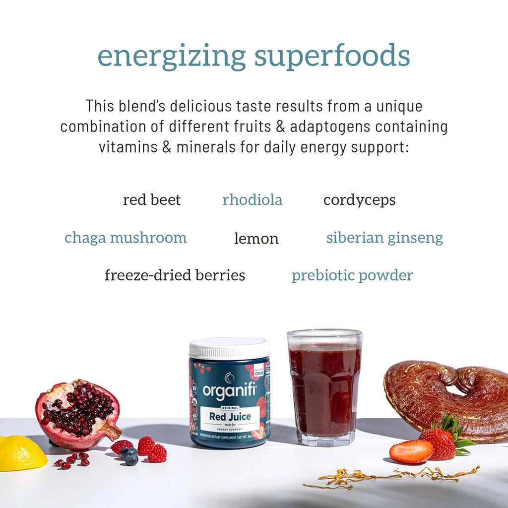 Organifi Red Juice - Natural Superfood Energy Boost - High in Antioxidants - Sweet-Berry Organifi Au supplements
