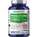 NusaPure Mimosa Pudica Seed 10:1 Extract, 1200 mg Equivalent to 12,000 mg 200 Veg Capsules (Non-GMO, Vegan) NusaPure Au supplements