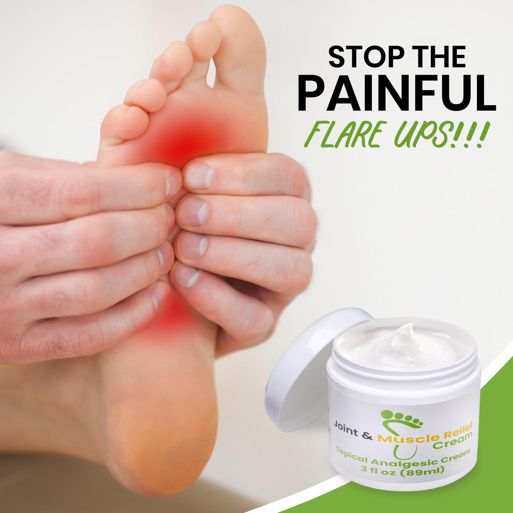 Gout and You Joint & Muscle Relief Cream - Fast Acting Joint Discomfort and Muscle Ache Relieving Rub with Arnica/Ilex Leaf Extract, Aloe Vera and Tea Tree Oil Gout and You Au supplements