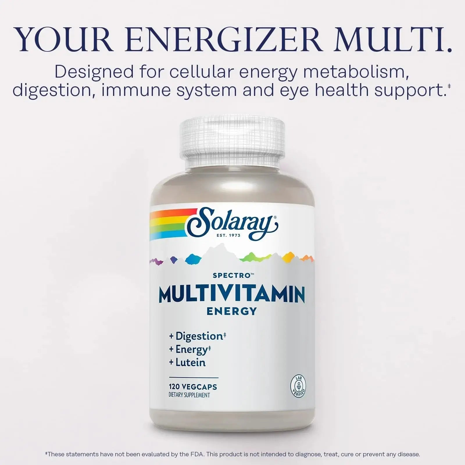 SOLARAY Spectro Energy Multivitamin for Women and Men - Cellular Energy, Digestion, Eye Health and Immune Support SOLARAY Au supplements
