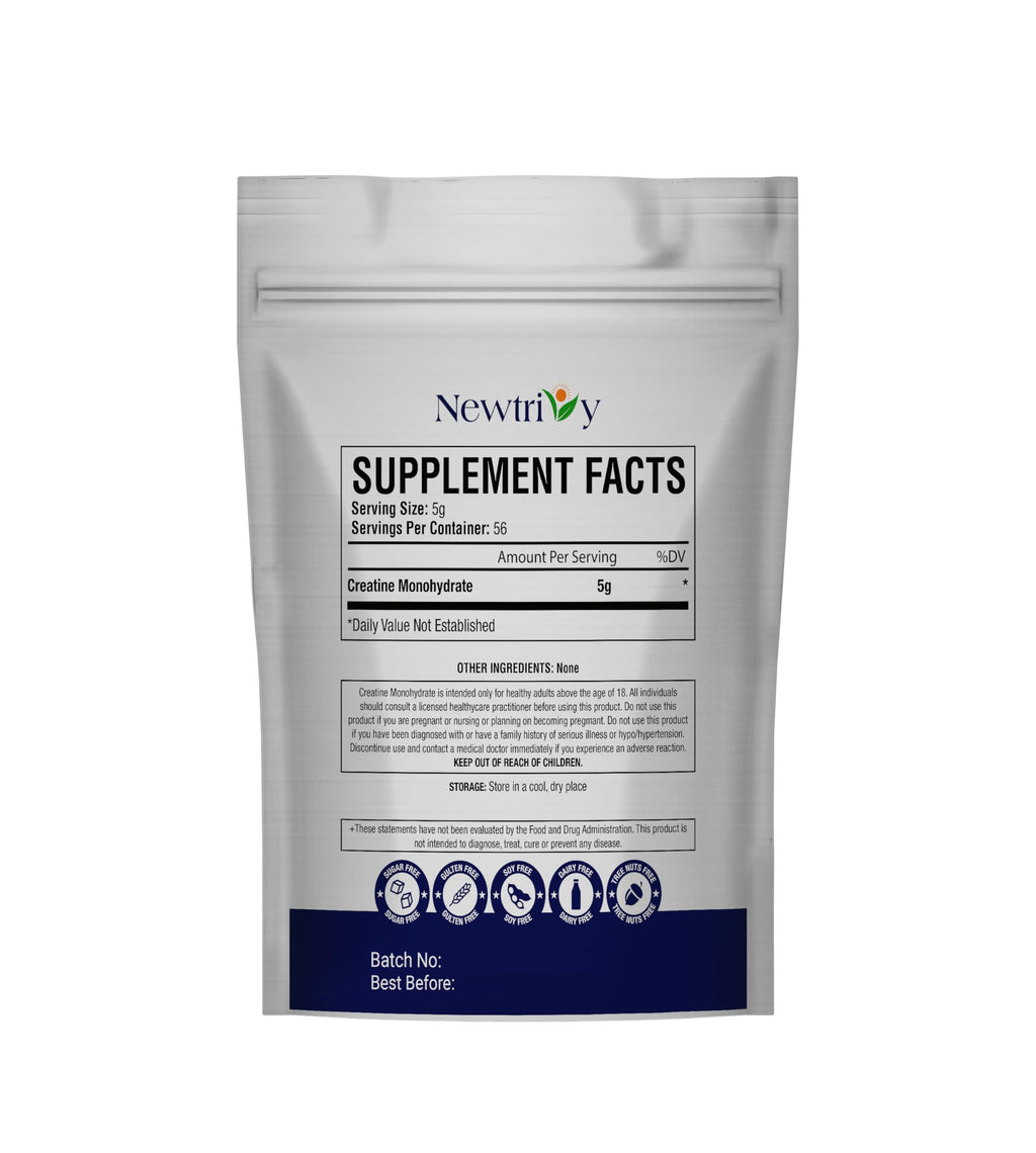 Creatine Monohydrate,Micronized, Pure,Unflavored,280g (9.8oz) Newtrivy Au supplements