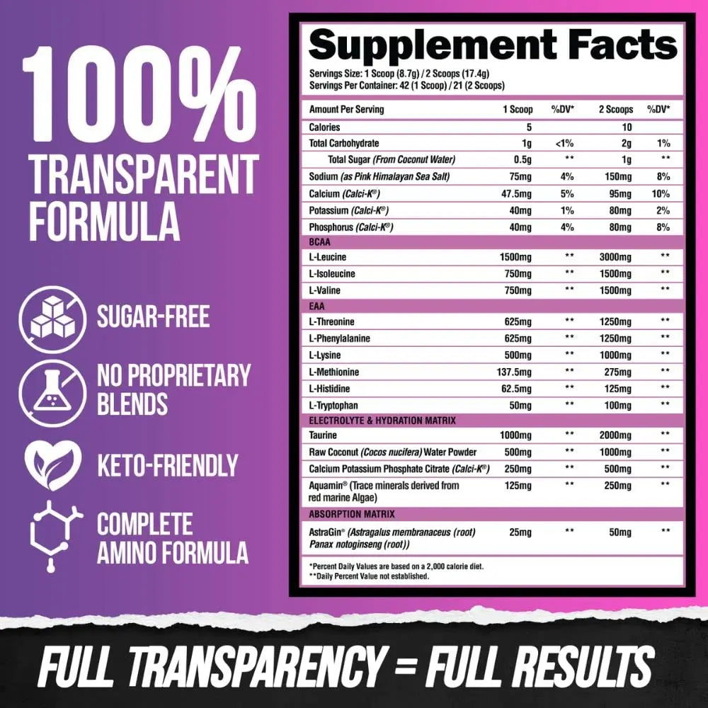 Alpha Lion Superhuman Intra Workout Powder for Men & Women, Amino Acids Drink ALPHA LION Au supplements
