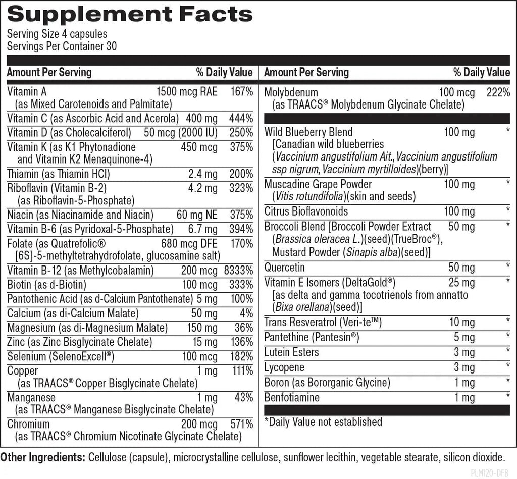 Designs for Beauty The Foundation of You - Women’s Multivitamin Supplement, 120 Count - with Vitamin D, Vitamin C, Folate, Tocotrienols, Lutein, Broccoli Seed, and Zinc Designs for Beauty
