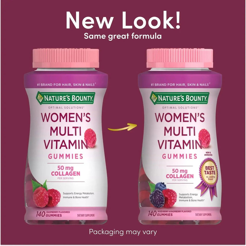 Nature's Bounty Optimal Solutions, Women's Multivitamin Gummies for Immune Support, Cellular Energy Support, Bone Health Nature's Bounty Au supplements